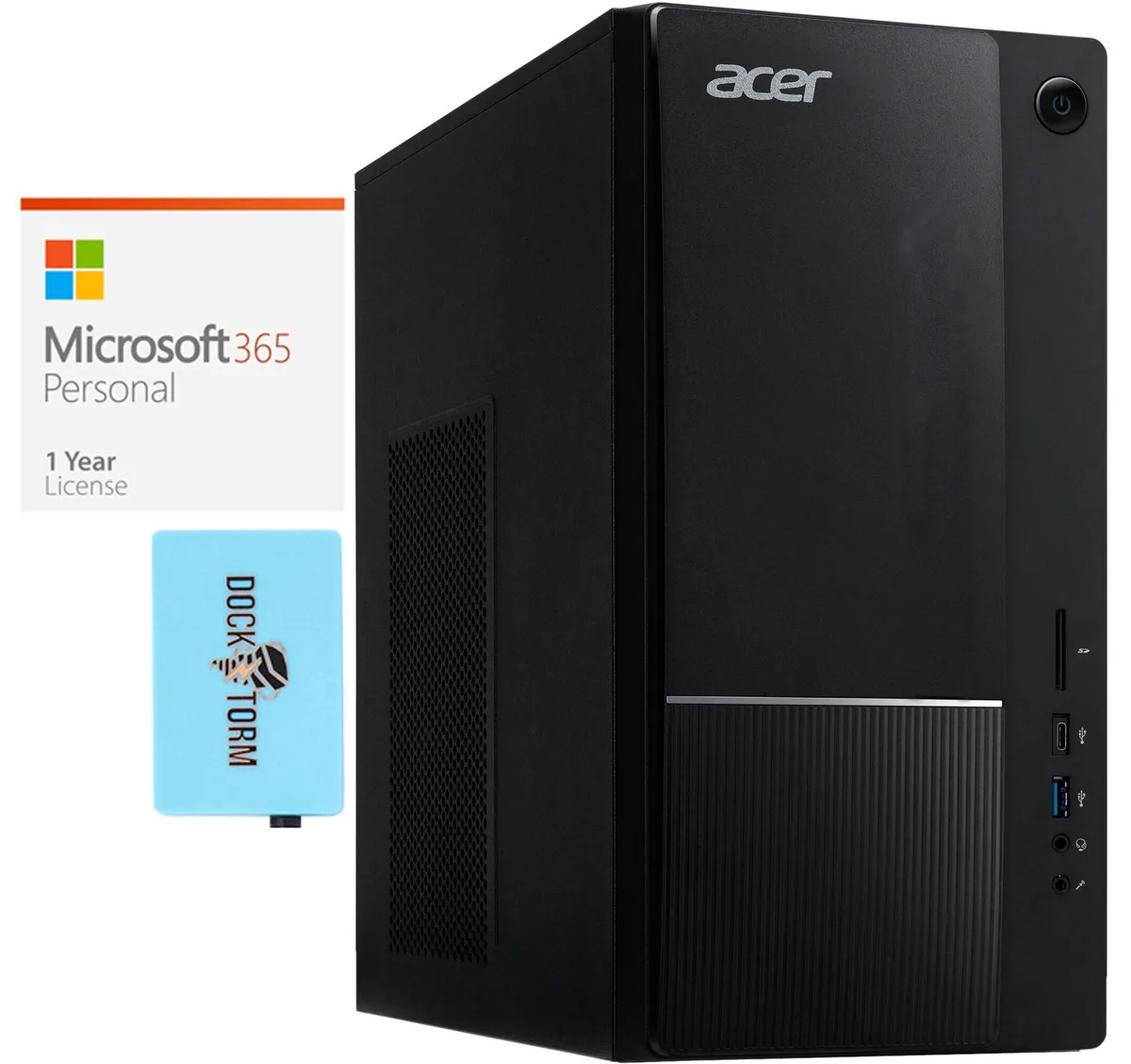 Acer America Acer Aspire TC-1775-UR11 desktop PC i5-14400 10-core 8GB DDR5 512GB NVMe 2TB HDD Windows 10 Pro — photo du produit