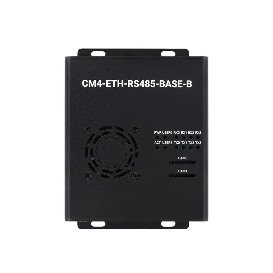 LORDWORLD dual Ethernet quad RS485 base board with cooling fan and wall-mount holes