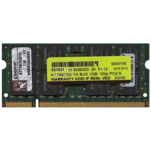 Kingston Technology Corp. Kingston Technology Corp. KTT667D2/1G 1GB DDR2-667 CL5 200-pin SODIMM 1.8V — ภาพสินค้า