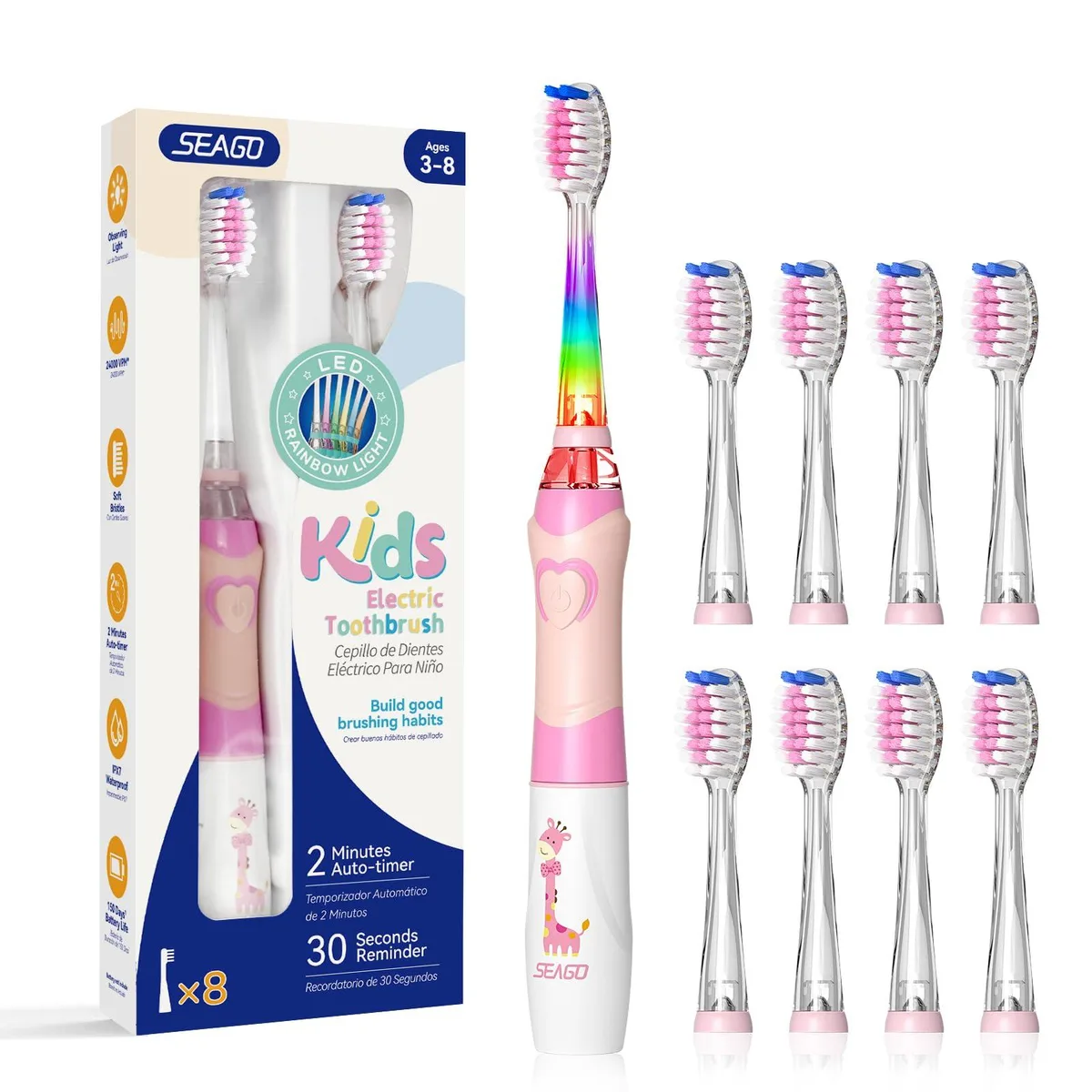 Waterpik SG-977-8 Sonic Toothbrush White 24000 Strokes Rechargeable — product photo