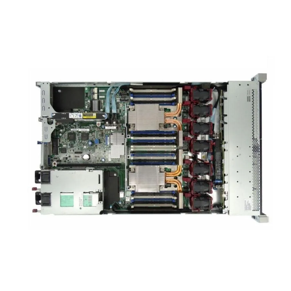 HPE ProLiant DL360 Gen9 4LFF rack server silver front with four drive bays