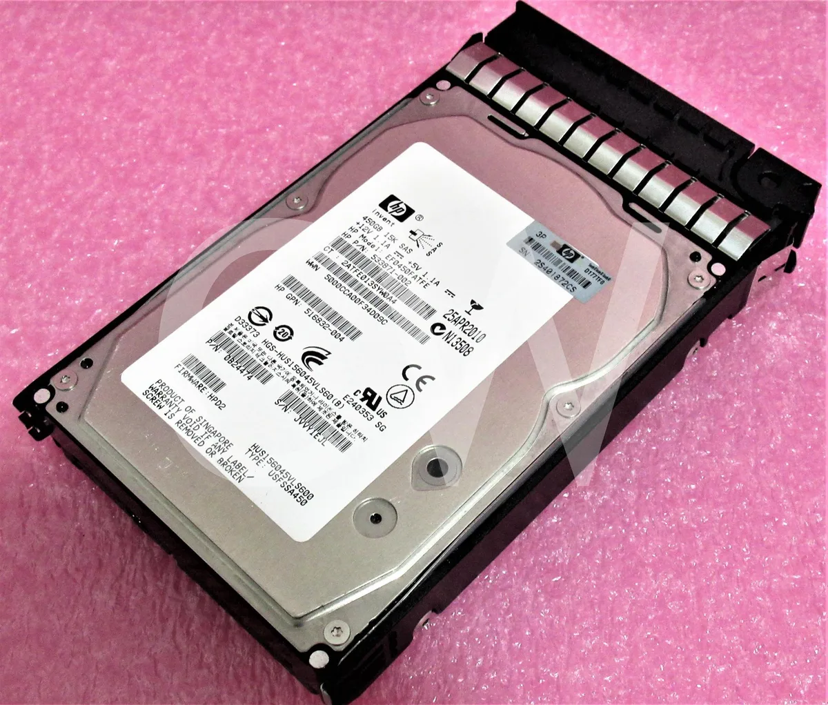 HP HP EF0450FATFE 450GB 15000RPM SAS 3.5in internal hard drive with caddy — produktbild