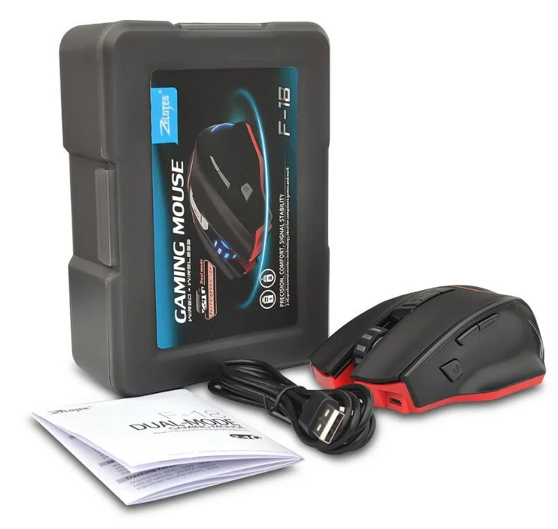 LUOM LUOM F-18 Gaming Mouse Black 3200 DPI 7 Buttons Wired Wireless — fotografia produktu