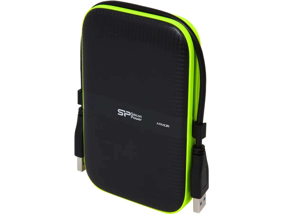 Silicon Power Silicon Power Armor A60 1TB USB 3.0 Portable Hard Drive SP010TBPHDA60S3K — preces foto