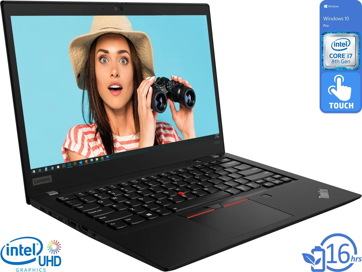 Lenovo Lenovo ThinkPad T490s laptop i7-8565U 8GB 1TB NVMe 14" FHD Touch — photo du produit