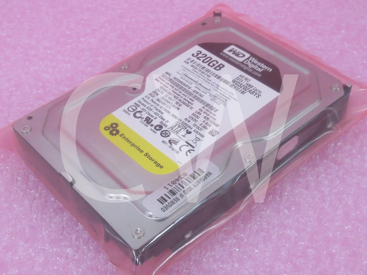 Western Digital Western Digital WD3202ABYS 320GB 7200RPM 3.5" SATA internal hard drive — Produktfoto