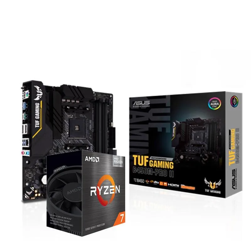 ASUS ASUS TUF Gaming B450M-PRO II & Ryzen 7 5700G AMD motherboard CPU combo — photo du produit