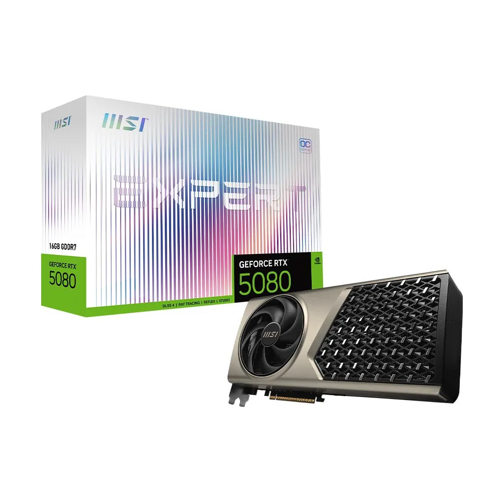 Black triple-fan graphics card with silver shroud and exposed heatsink fins, 319mm long