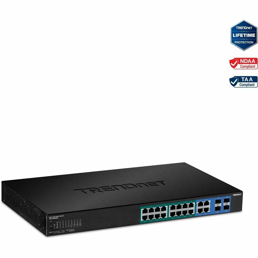 TRENDnet TRENDnet TPE-1620WSF 20-Port Gigabit Web Smart PoE+ Switch — ürün fotoğrafı