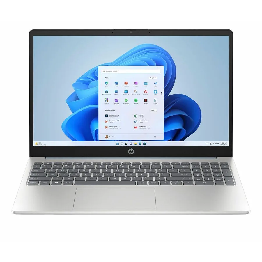 Moonlight Blue 15.6 inch refurbished laptop, non-touch screen, full-size backlit keyboard with numeric keypad