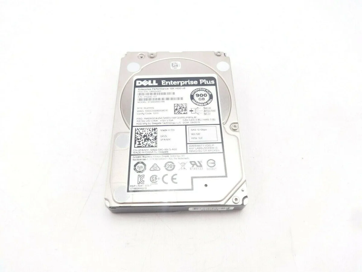 DELL DELL F4VMK 900GB SAS 10K 2.5" 12GBps internal hard drive — 제품 사진