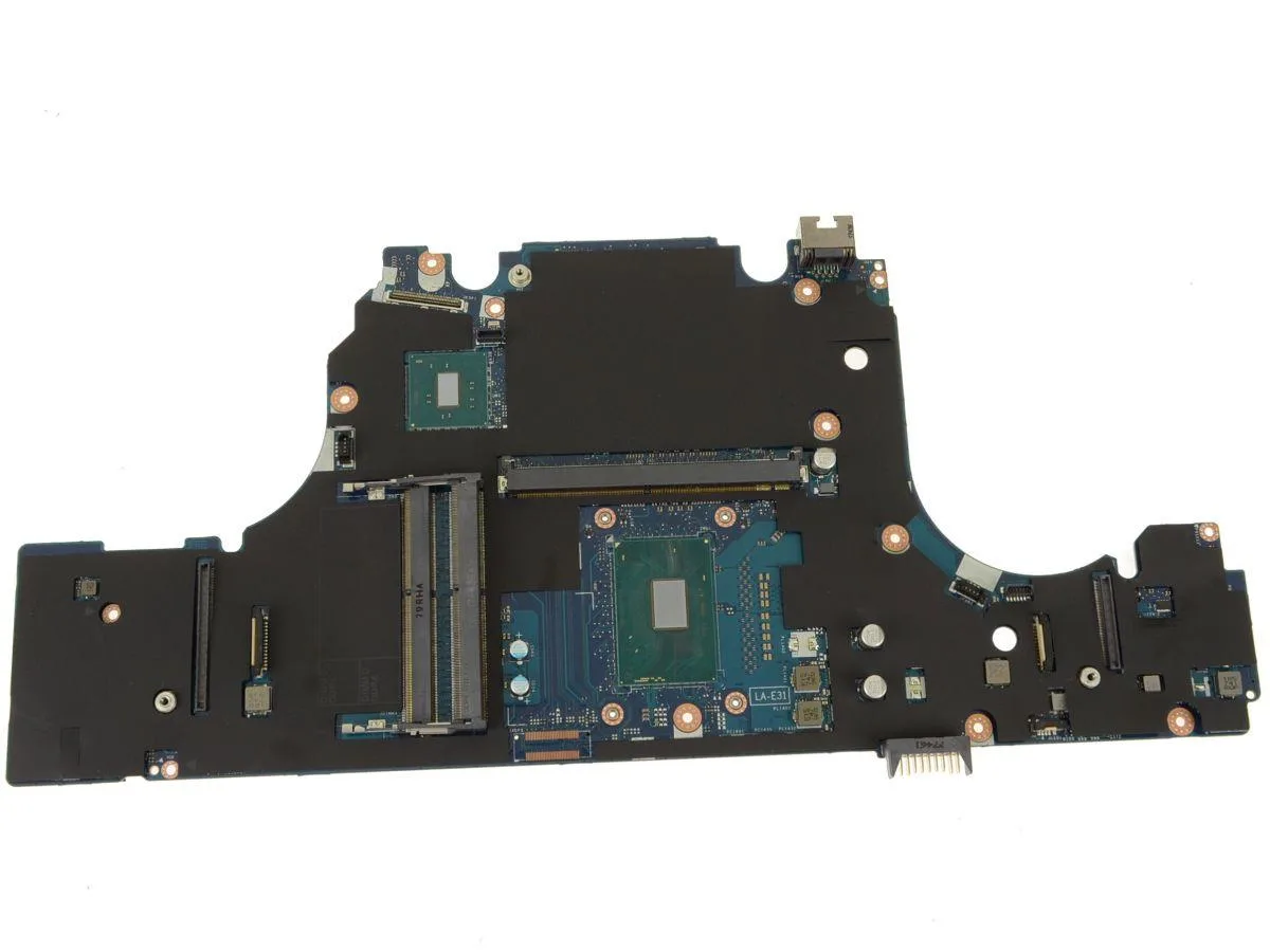 Green Dell Precision 7520 motherboard with soldered i7-7820HQ 2.9 CPU