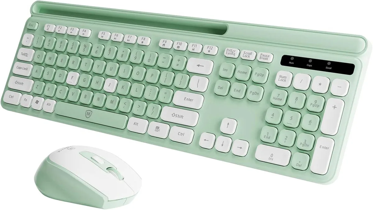 TUKO TUKO Wireless Gaming Keyboard & Mouse Combo Green — product photo