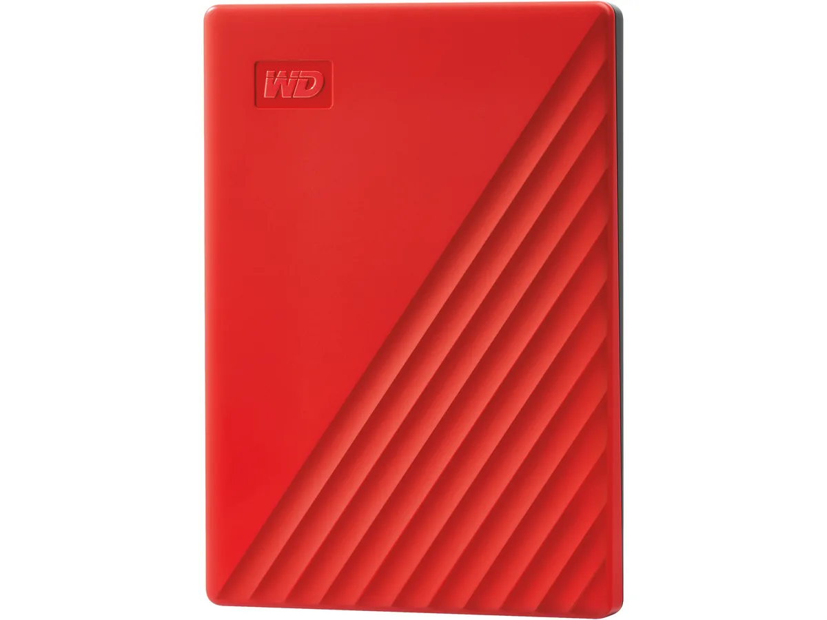 Western Digital Western Digital WDBYVG0020BRD-WESN 2TB portable hard drive USB 3.2 Gen 1 Red — product photo