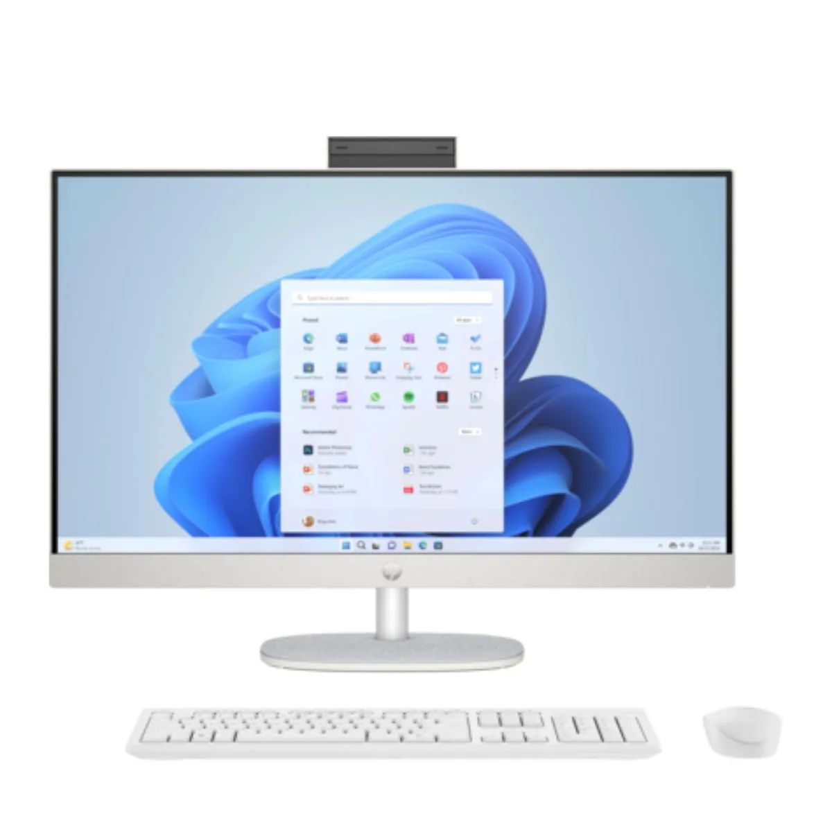 HP HP 27-CR1000I all-in-one PC 27" FHD IPS Core Ultra 7 155U 8GB DDR5 512GB NVMe White — תמונת המוצר