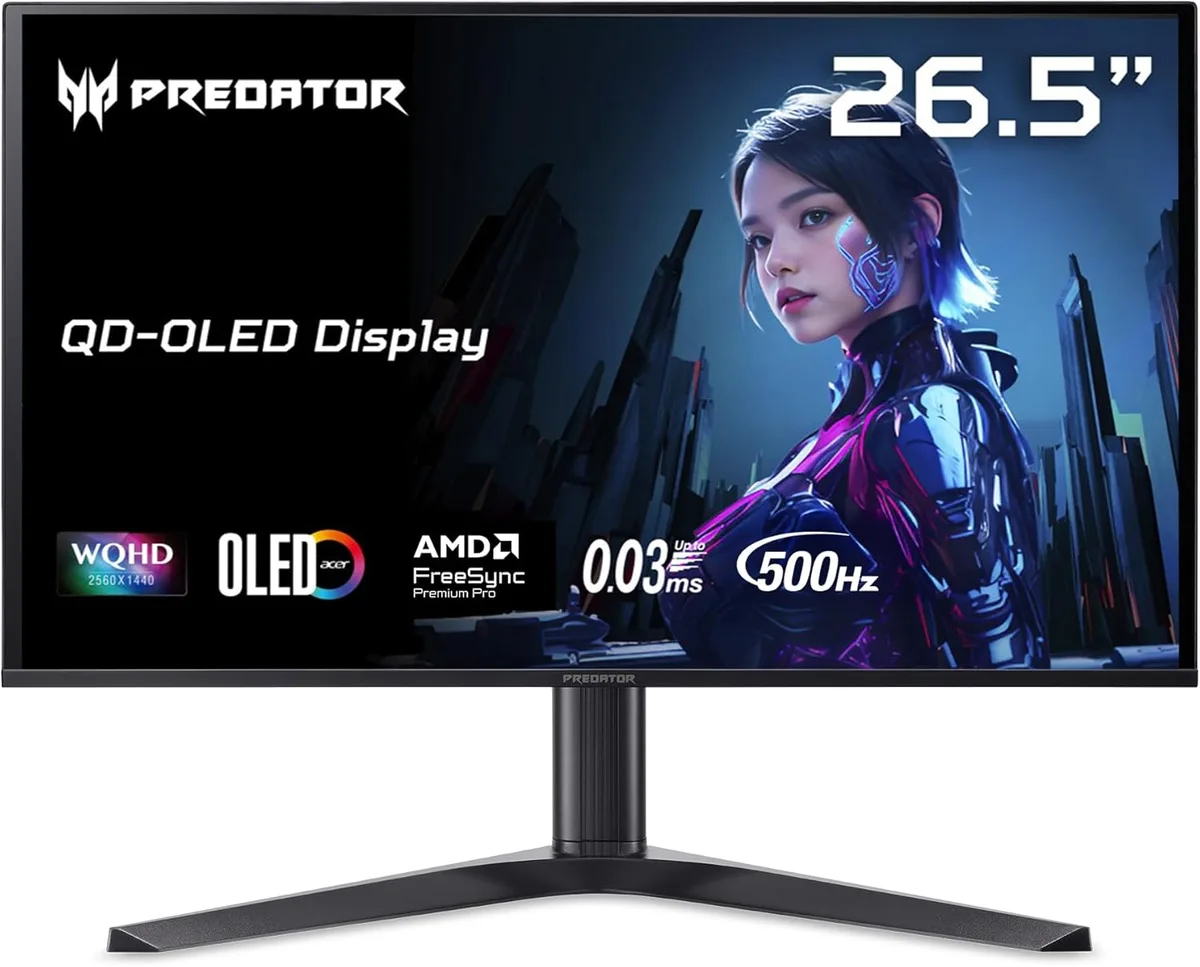 Acer America Acer America UM.GXXAA.501 Predator X27U 27" 2560x1440 500Hz OLED gaming monitor — product photo