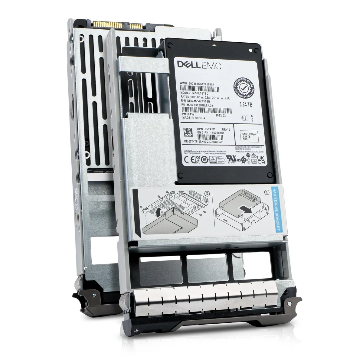 DELL DELL 05Y4TP 3.84TB SAS 12Gb/s 3.5in enterprise SSD — photo du produit