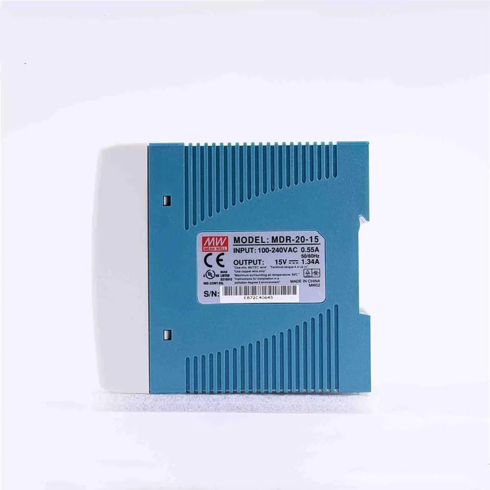 Ultra-slim plastic DIN-rail power supply with LED indicator