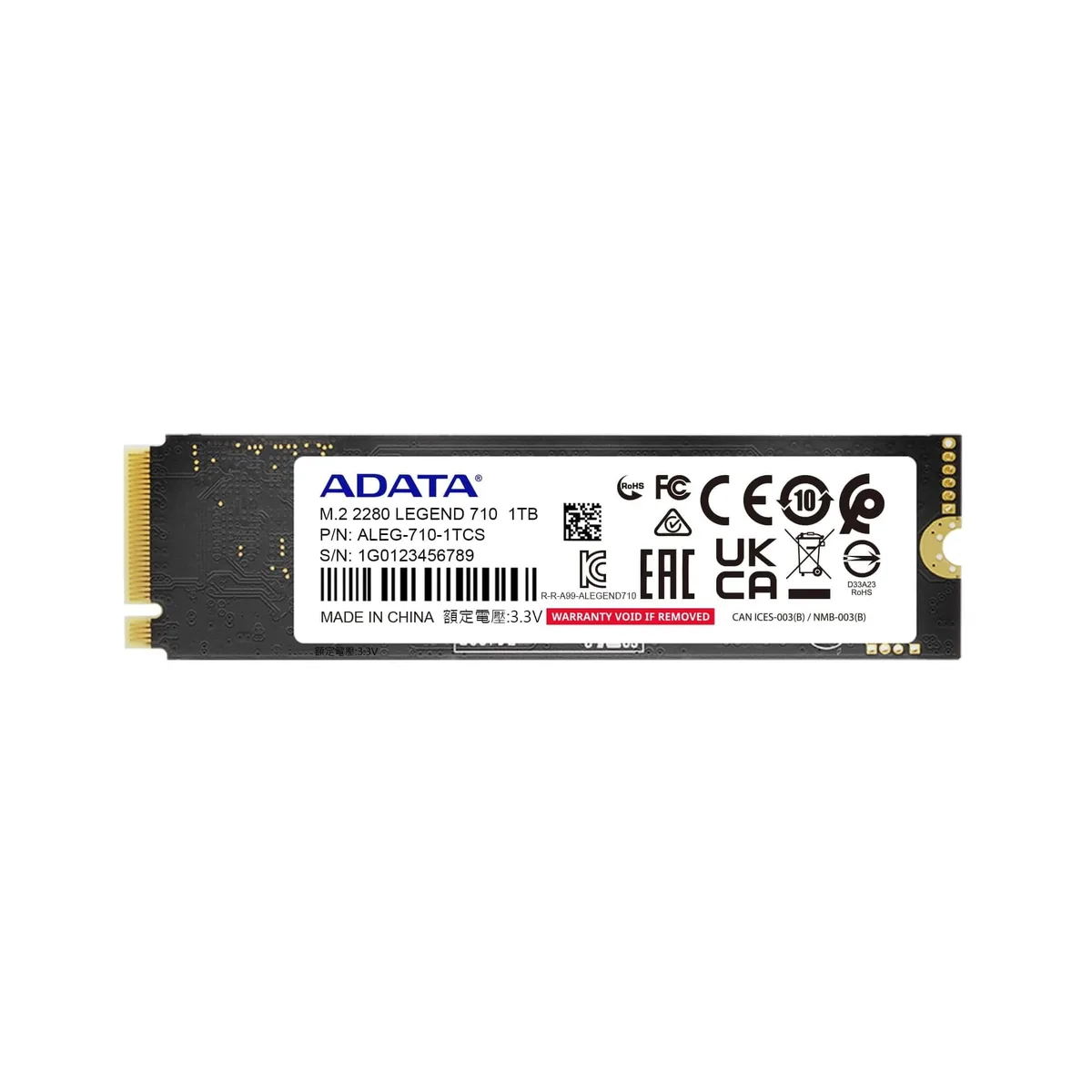 ADATA ADATA LEGEND 710 512GB internal SSD — photo du produit