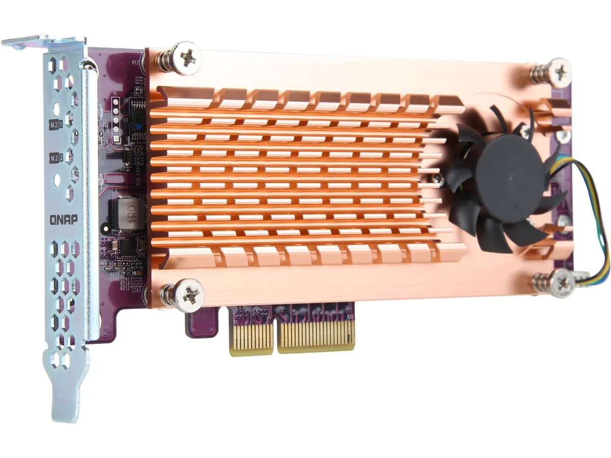 Qnap Qnap QM2-2P-244A Dual M.2 22110/2280 NVMe Expansion Card — photo du produit