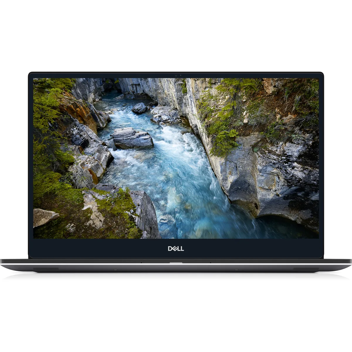 Silver Dell Precision 5540 laptop, 15.6 inch screen, slim profile
