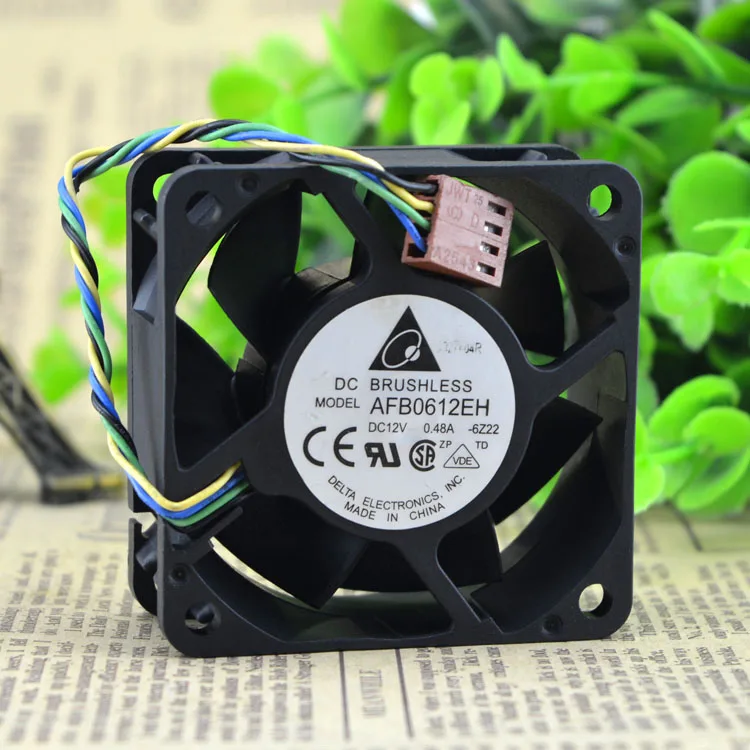 Fans Fans AFB0612EHSize 6025 12V .48A 6700RPM double ball case fan — product photo