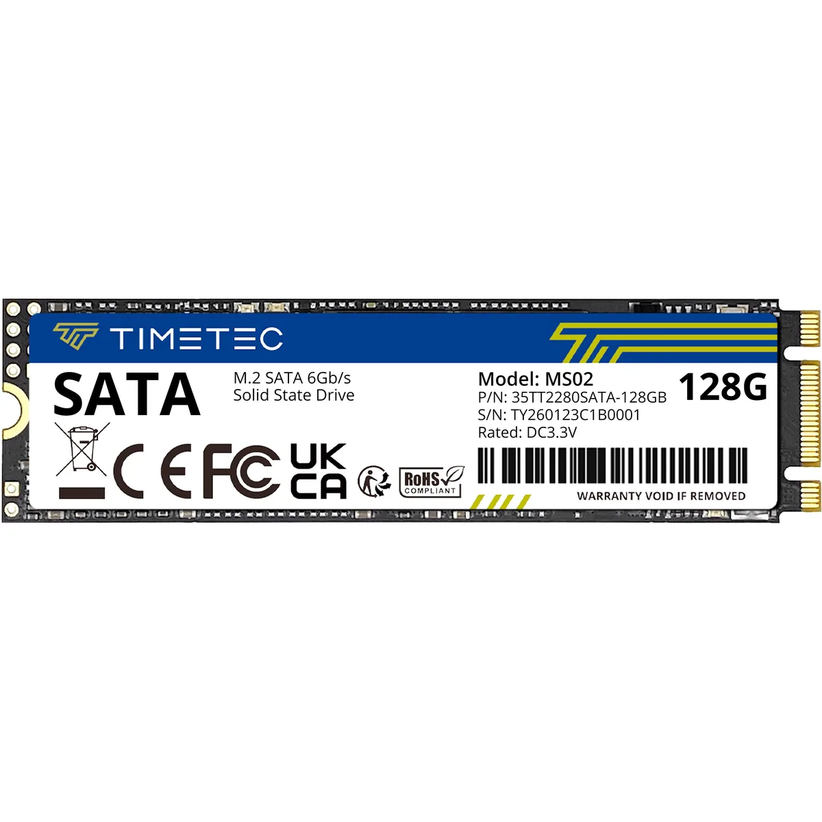 Timetec Timetec 128GB M.2 2280 SATA internal SSD — product photo
