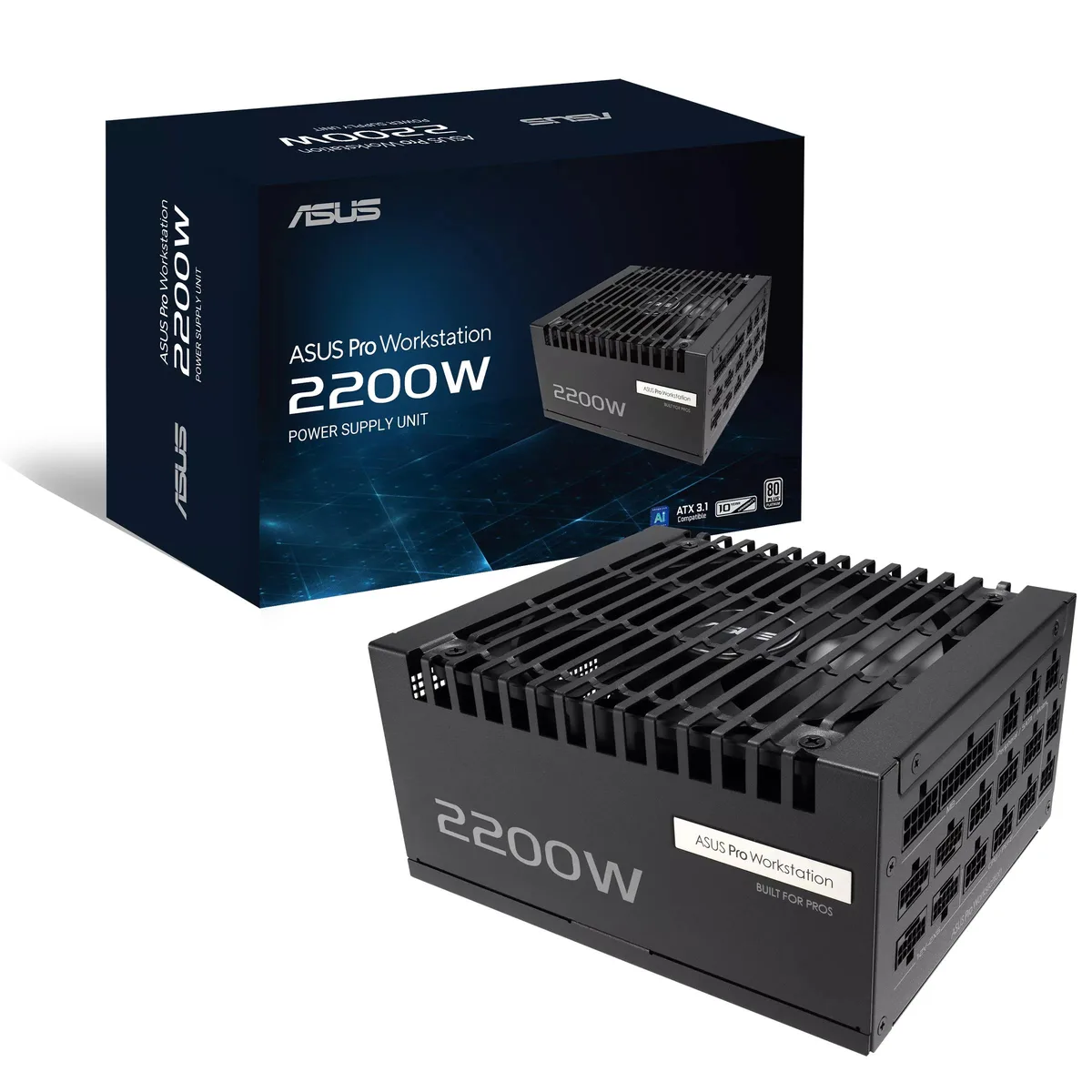 ASUS ASUS PRO-WS-2200P 2200W Platinum power supply — product photo