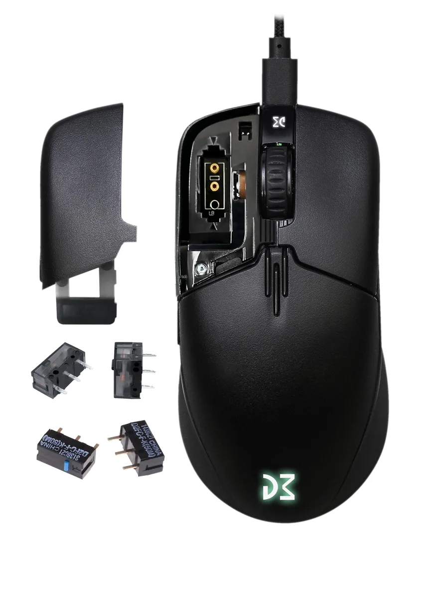 Dream Machines Dream Machines DM7 Switch Duo gaming mouse 2.4GHz wired PMW3370 Kailh GM 8.0 75g — product photo