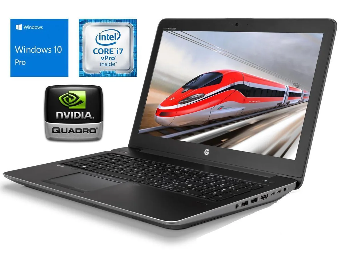 HP HP ZBook 15 G3 laptop i7-6820HQ 2.70GHz 16GB 512GB Quadro M1000M Grade B — photo du produit