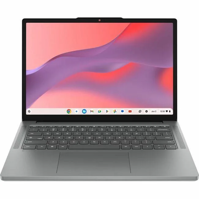 Lenovo Chromebook 14 inch Luna Gray clamshell laptop