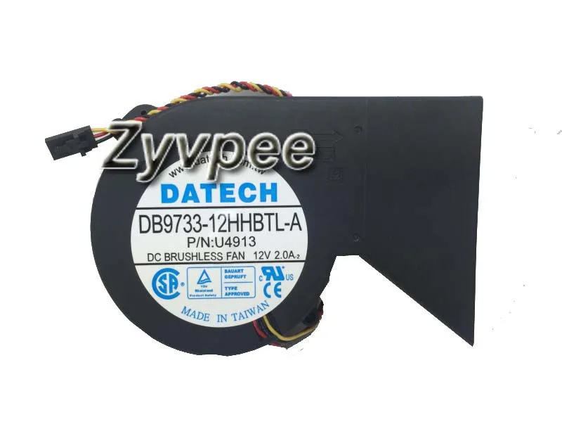 Zyvpee Zyvpee DB9733-12HHBTL-A 97x33mm 12V 2.0A 3-pin case fan — foto produk