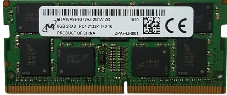 Micron Technology, Inc. Micron Technology, Inc. MTA18ASF1G72HZ-2G1A1 8GB DDR4 2133 2Rx8 ECC server RAM — 제품 사진
