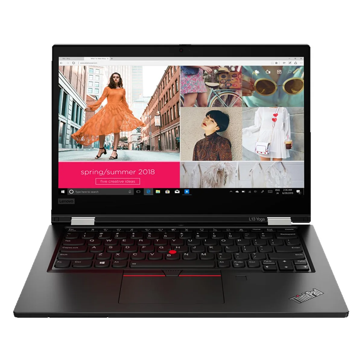 Silver 13.3 inch 2-in-1 laptop with 360-degree hinge