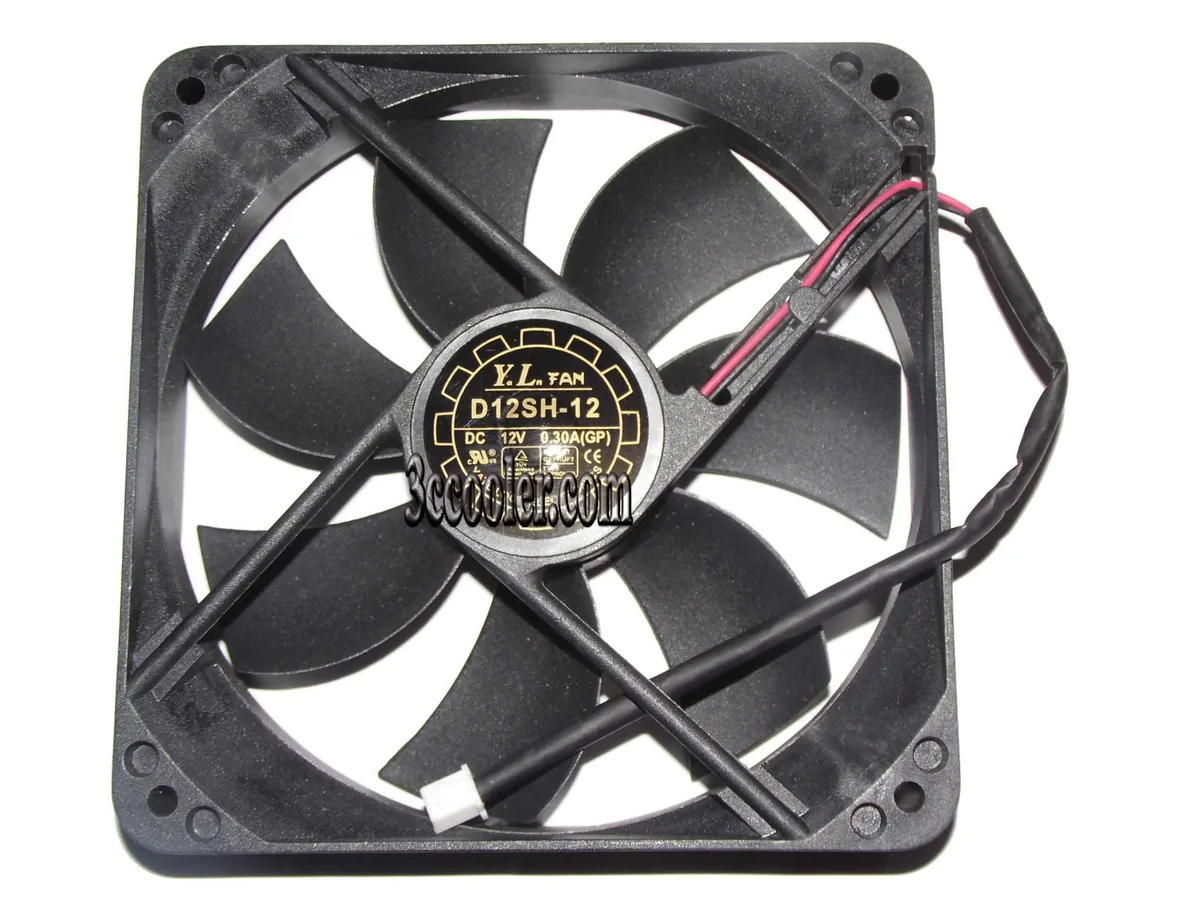 OEM Industries OEM Industries D12SH-12 120mm 12V .3A 2-pin sleeve bearing CPU cooler — photo du produit