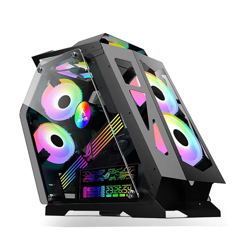 Corn Electronics Corn Electronics Alien Irregular Opened Micro ATX Mini ITX PC Case — product photo