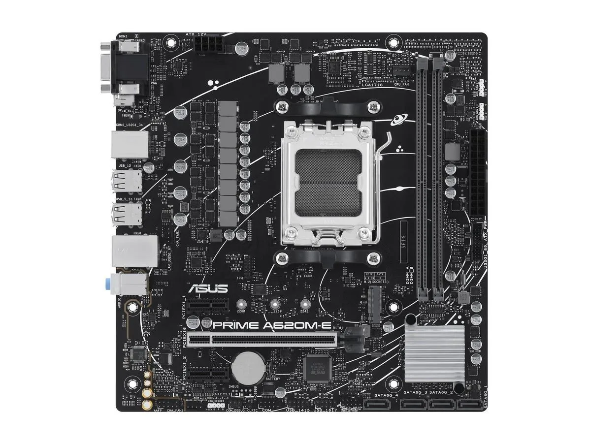 ASUS ASUS PRIME A620M-E AMD motherboard AM5 DDR5 PCIe 4.0 — product photo