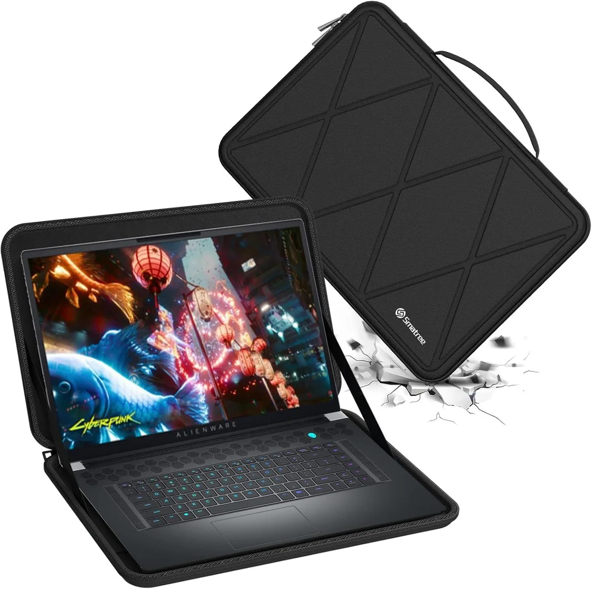 Smatree Smatree X8333 Hard EVA Sleeve 17.3 inch Alienware x17 R2 m17 R5 — foto produk