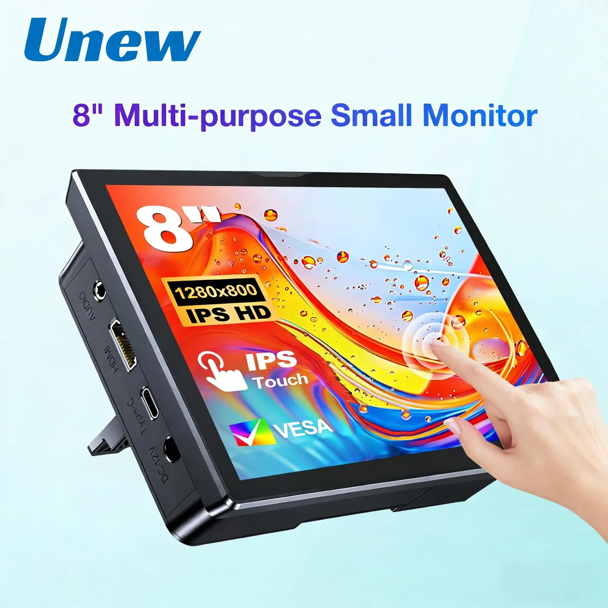 Unew Unew CX080TP-B 8" 1280x800 IPS Touch Portable Monitor — снимка на продукта