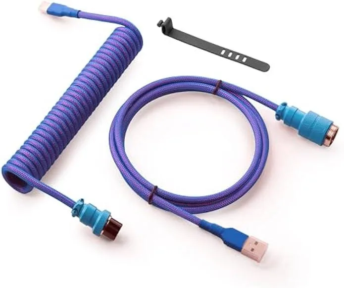TAURKENAM TAURKENAM Coiled USB-C Cable 1.5m Nebula Aviator 16mm — zdjęcie produktu