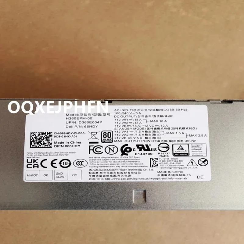KHACHIMO KHACHIMO 360W ATX Power Supply D360EPM-00 80 PLUS Gold — photo du produit