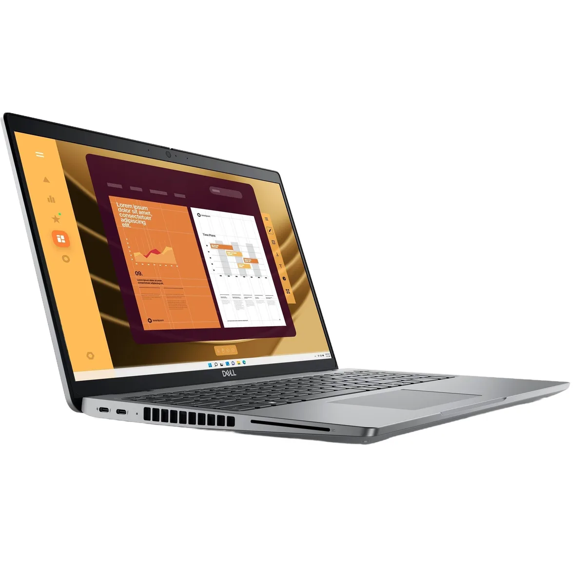 Silver 15.6 inch touchscreen laptop with full HD display