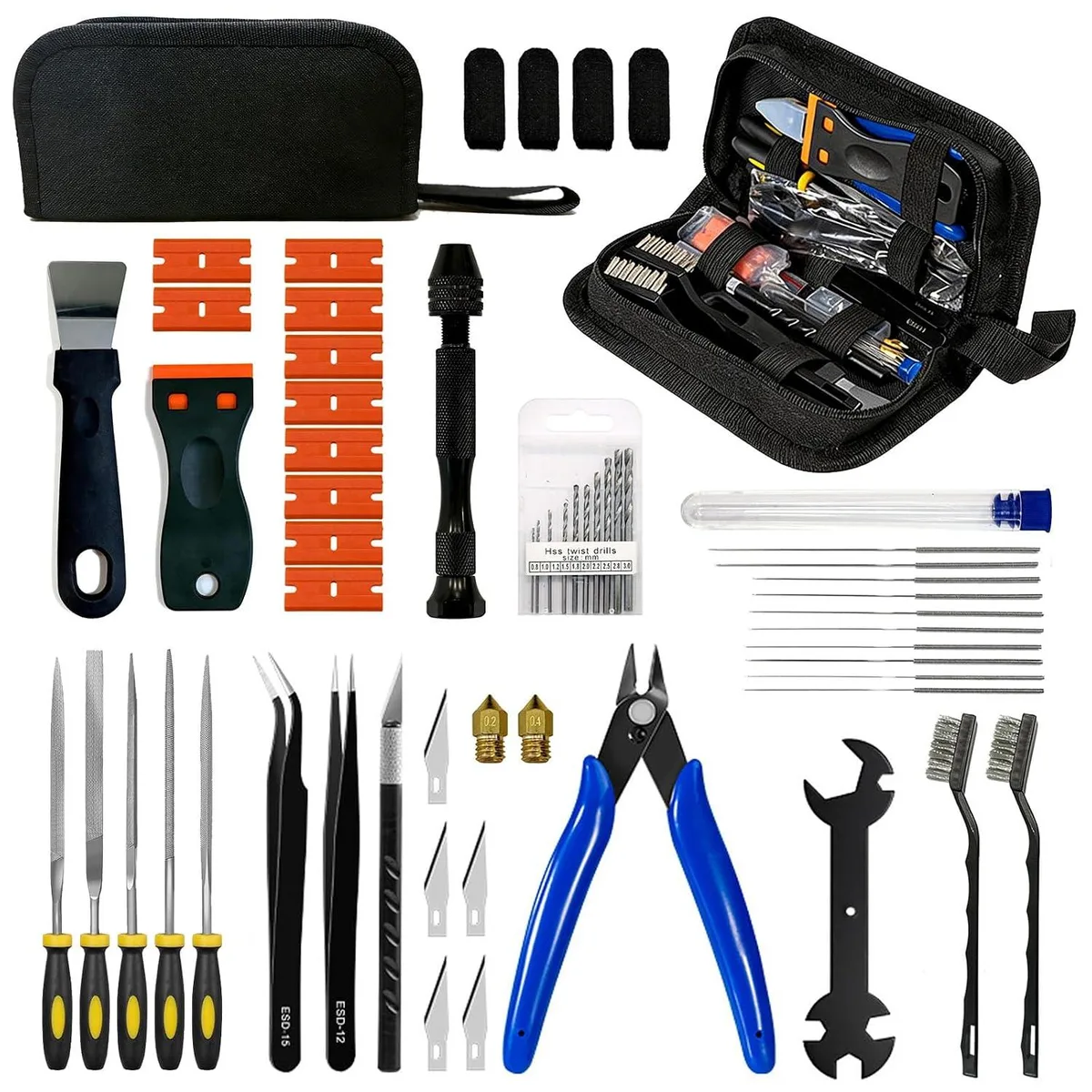BFKK BFKK 58 Pcs 3D Printer Tool Kit .2 .4 mm Needles — 제품 사진