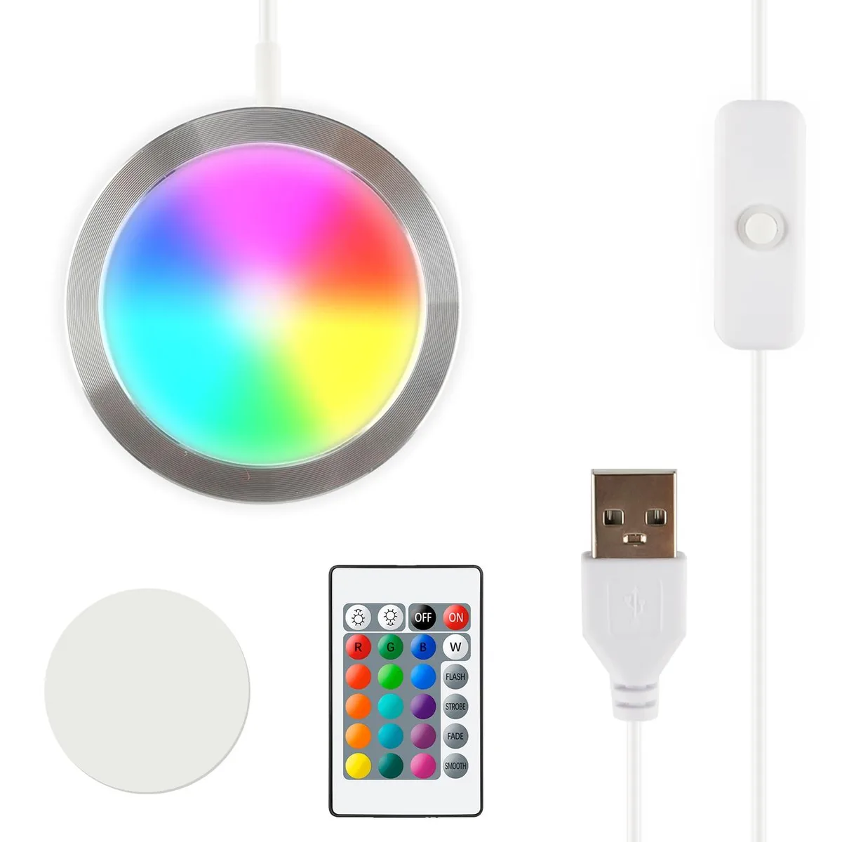 Howarx K-004D LED lamp kit with remote and USB power