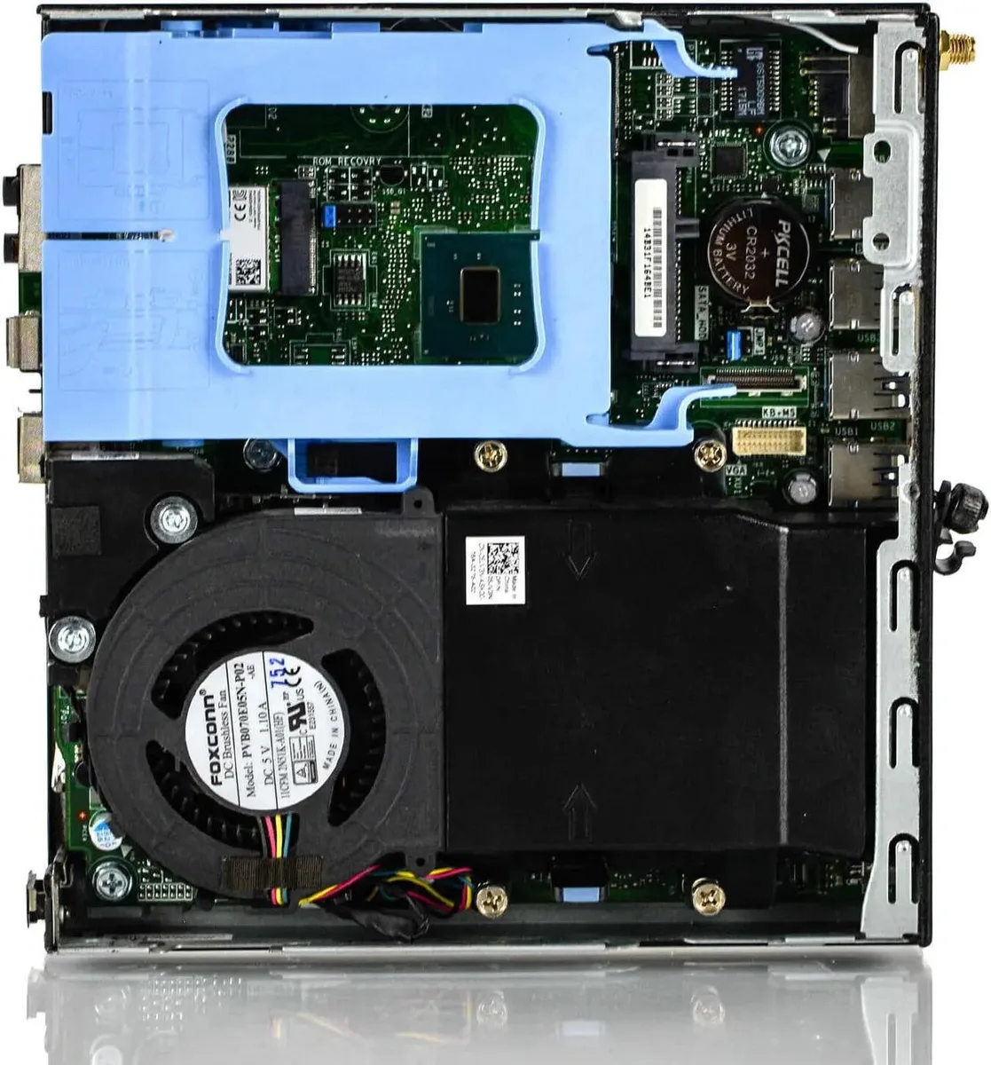 Small black desktop tower, micro form factor, compact and lightweight