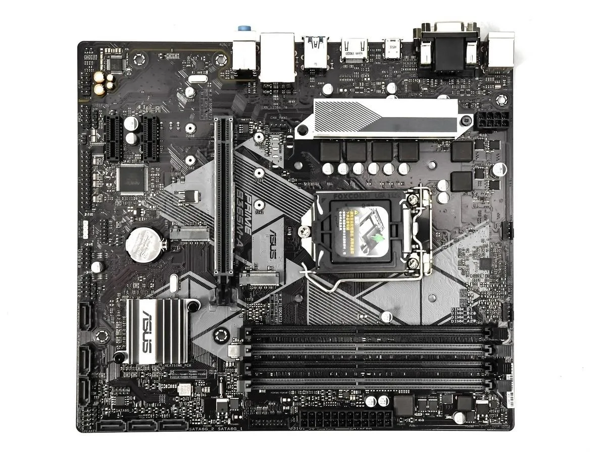 Green Micro ATX motherboard with silver LGA 1151 socket and black DDR4 slots