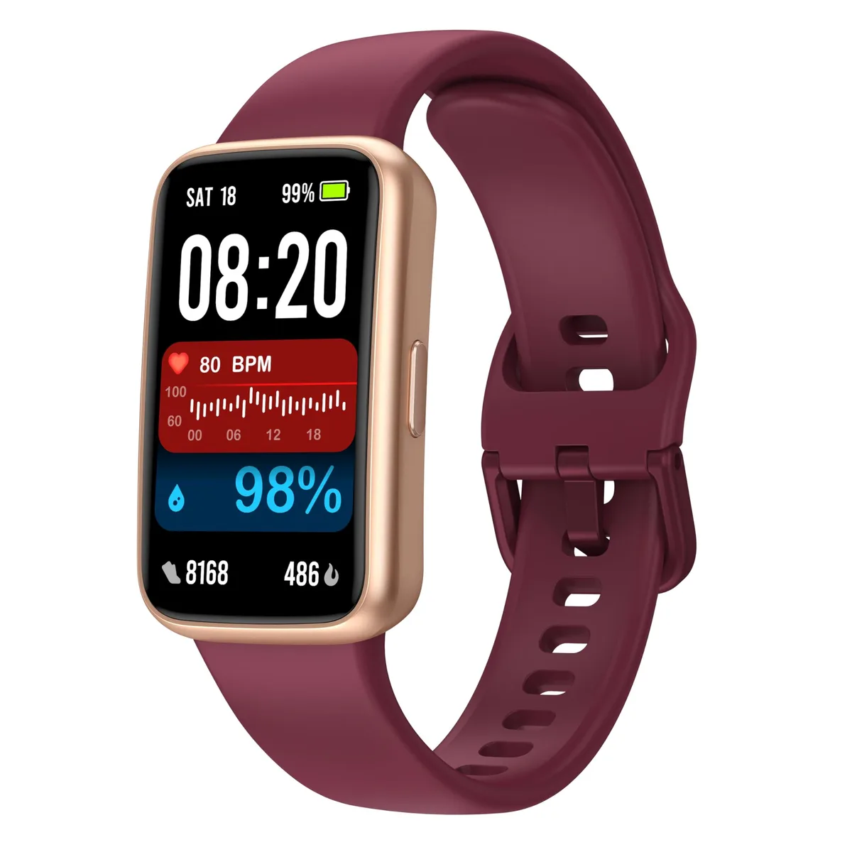  Enfit Activity Tracker Purple 1.4" 100+ Modes 5-Day Battery — foto del prodotto