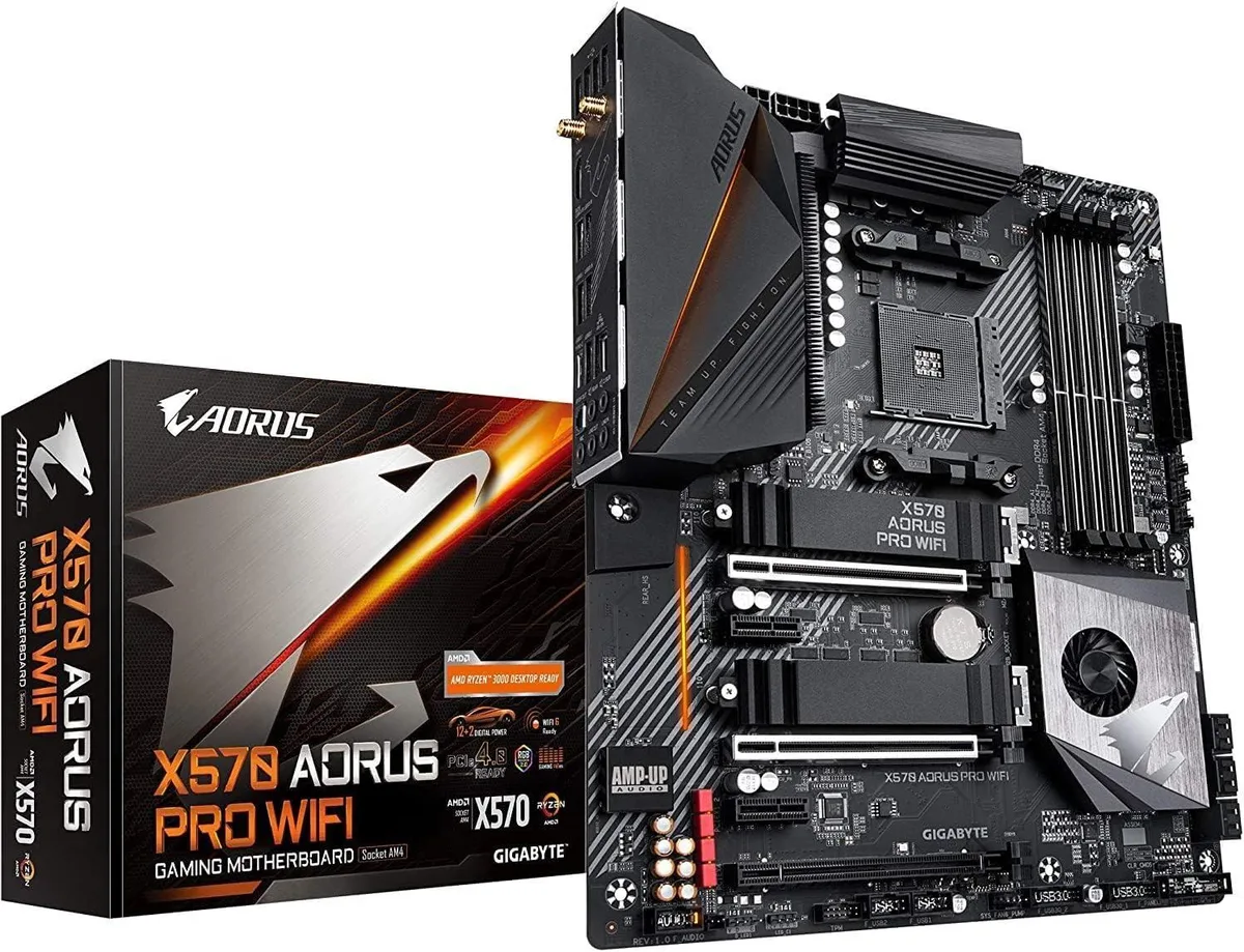 GIGABYTE GIGABYTE X570 AORUS PRO Wi-Fi AMD motherboard — photo du produit