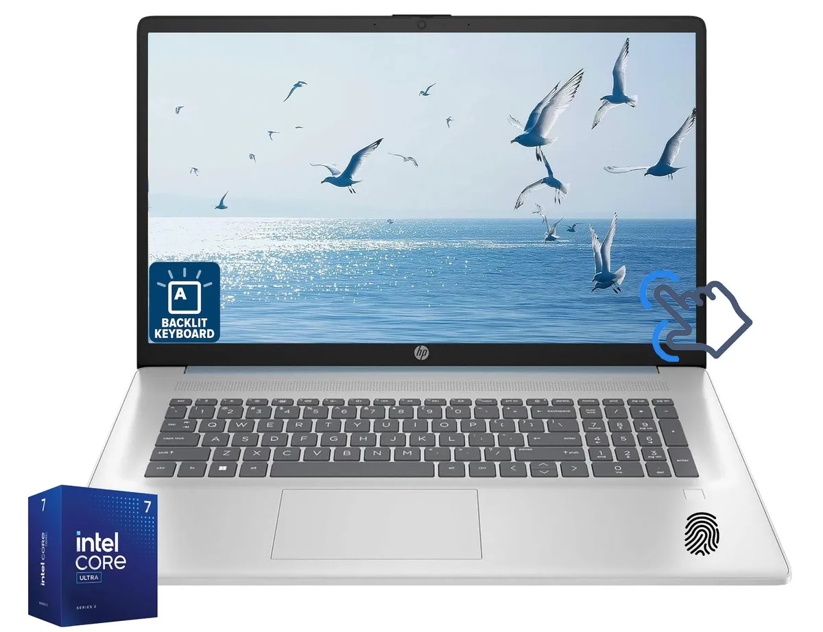 HP HP 17.3" Touchscreen Laptop Core Ultra 7 255U 16GB DDR5 1TB SSD Blue — photo du produit