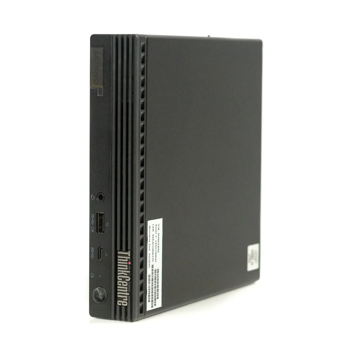Compact black mini desktop, rectangular box shape